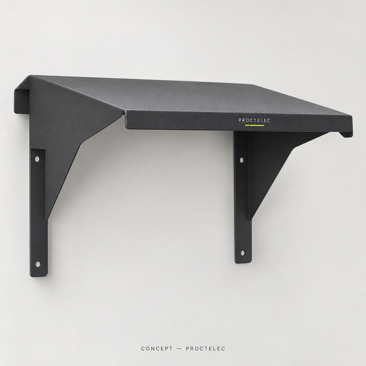 CONCEPT Proctelec Shelter — design illustratif, produit final à confirmer